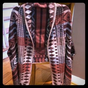 Printed women’s wrap with arm holes